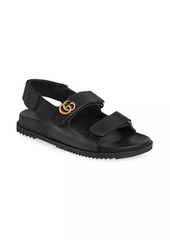 Gucci Moritz Logo Leather Athletic Sandals