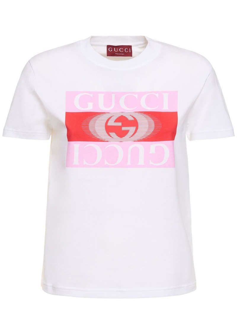 Gucci New 70s Cotton Jersey T-shirt