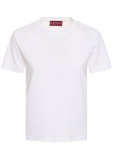 Gucci Cotton Jersey T-shirt W/embroidery