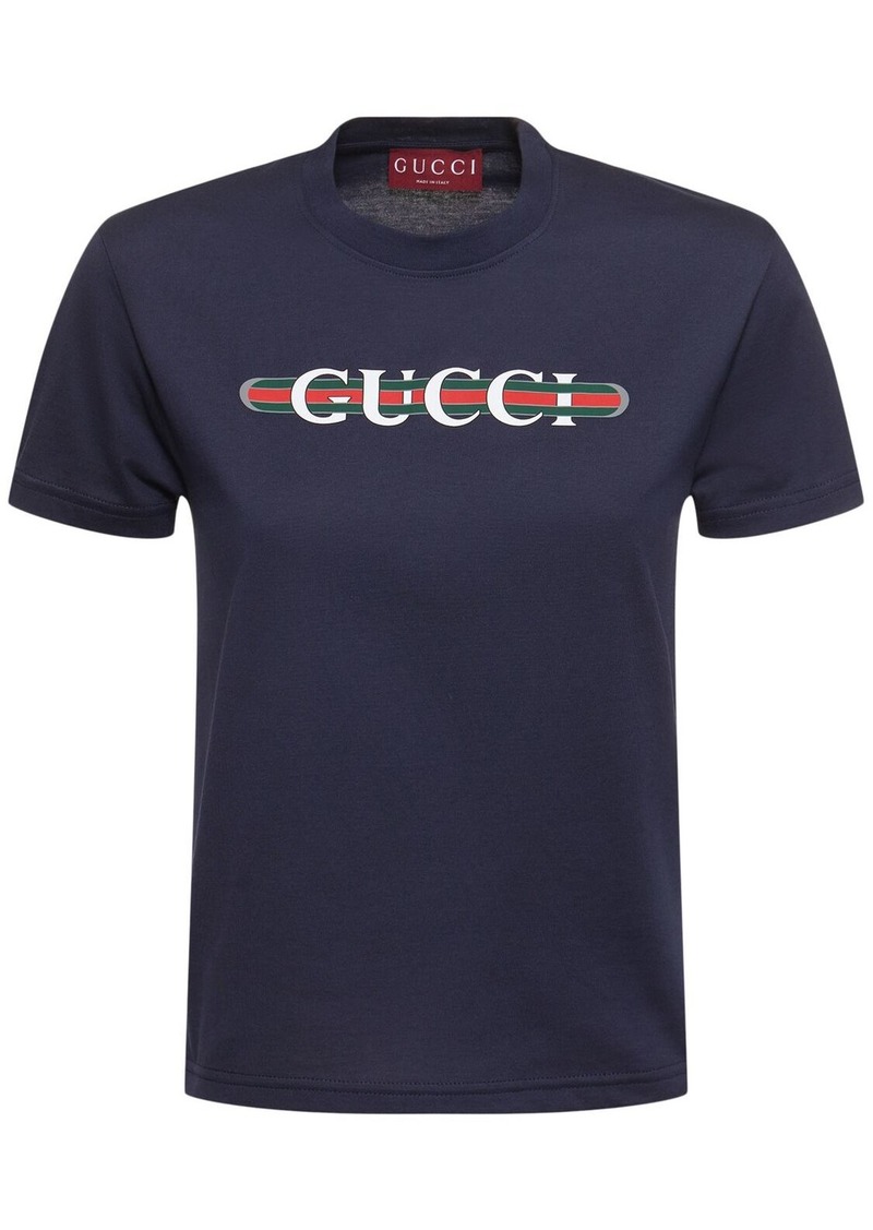 Gucci New 70s Cotton Jersey T-shirt