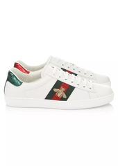 Gucci New Ace Bee Embroidered Sneakers