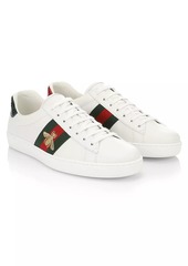 Gucci New Ace Bee Embroidered Sneakers