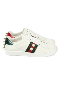gucci ace heart trainers