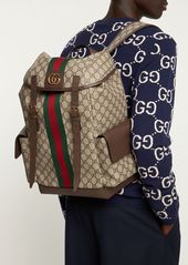 Gucci Ophidia Gg Supreme Coated Backpack