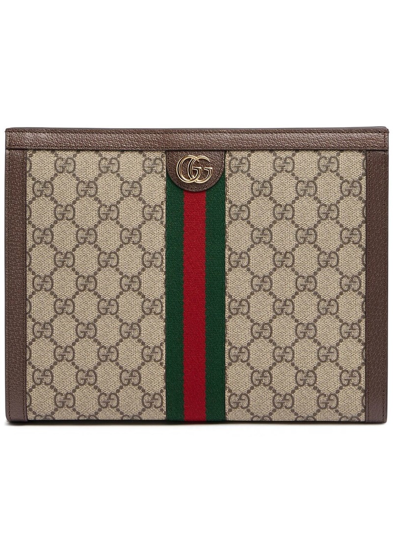 Gucci Ophidia Gg Supreme Squared Zip Pouch