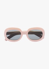 Gucci oval frame tinted sunglasses