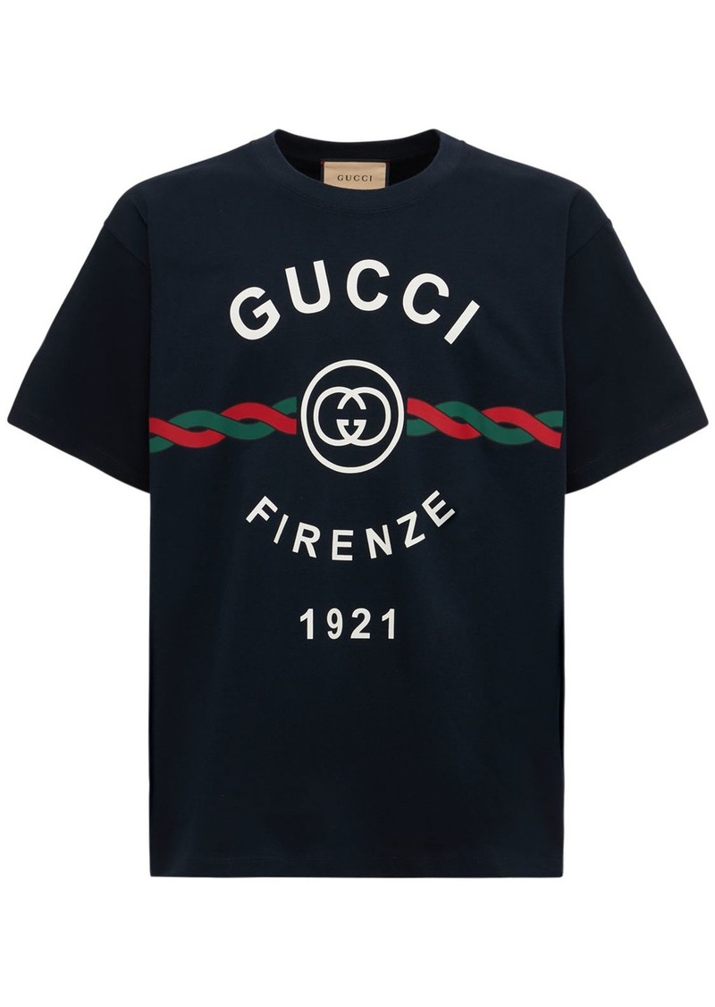 Gucci Oversize Cotton Jersey T-shirt