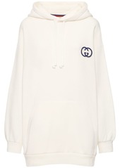 Gucci Oversized Cotton Jersey Hoodie