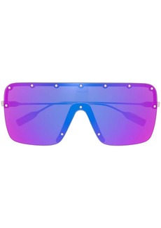 Gucci oversized-frame studded sunglasses