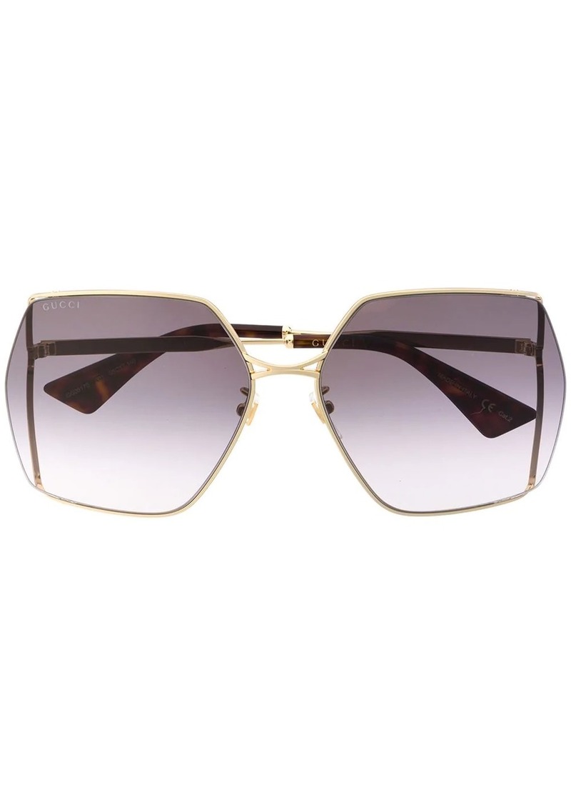 Gucci oversized-frame sunglasses