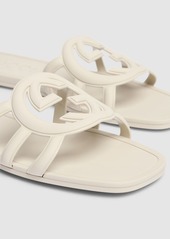 Gucci 10mm Interlocking G Rubber Slide Sandals