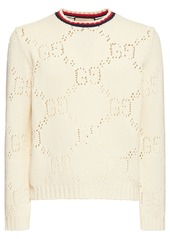 Gucci Perforated Gg Cotton Sweater