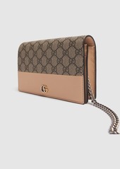 Gucci Petite Marmont Leather Wallet On Chain