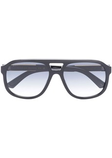 Gucci pilot-frame mirrored sunglasses