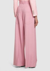 Gucci Pleated Wool Wide Pants