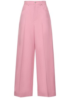 Gucci Pleated Wool Wide Pants