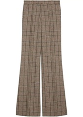 Gucci Prince of Wales flared trousers