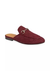 Gucci Princetown Canvas Slippers