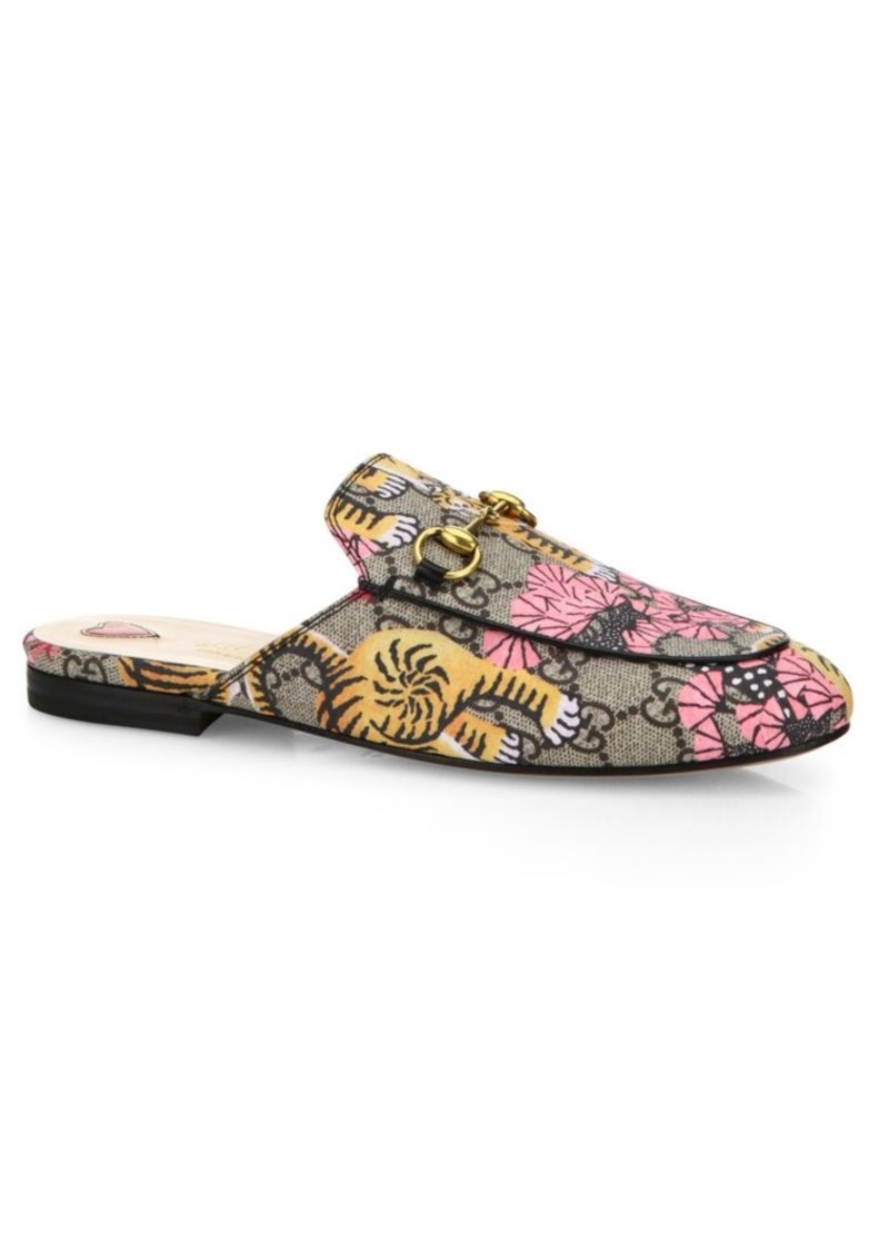 Gucci Princetown Tiger Flat Mules | Shoes