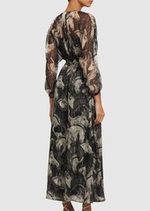 Gucci Printed Silk Blend Dress
