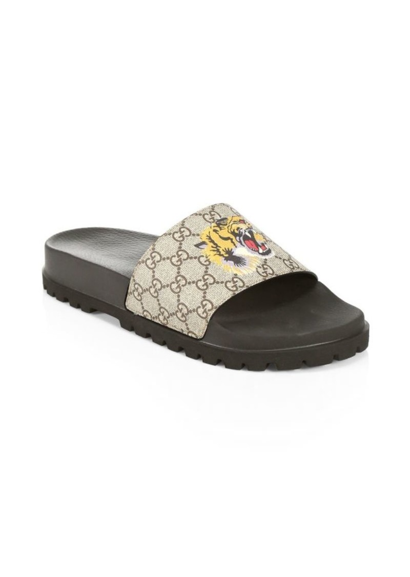 Gucci Pursuit Treck Tiger Slide Sandals | Shoes