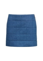 Gucci Quilted Denim Skirt