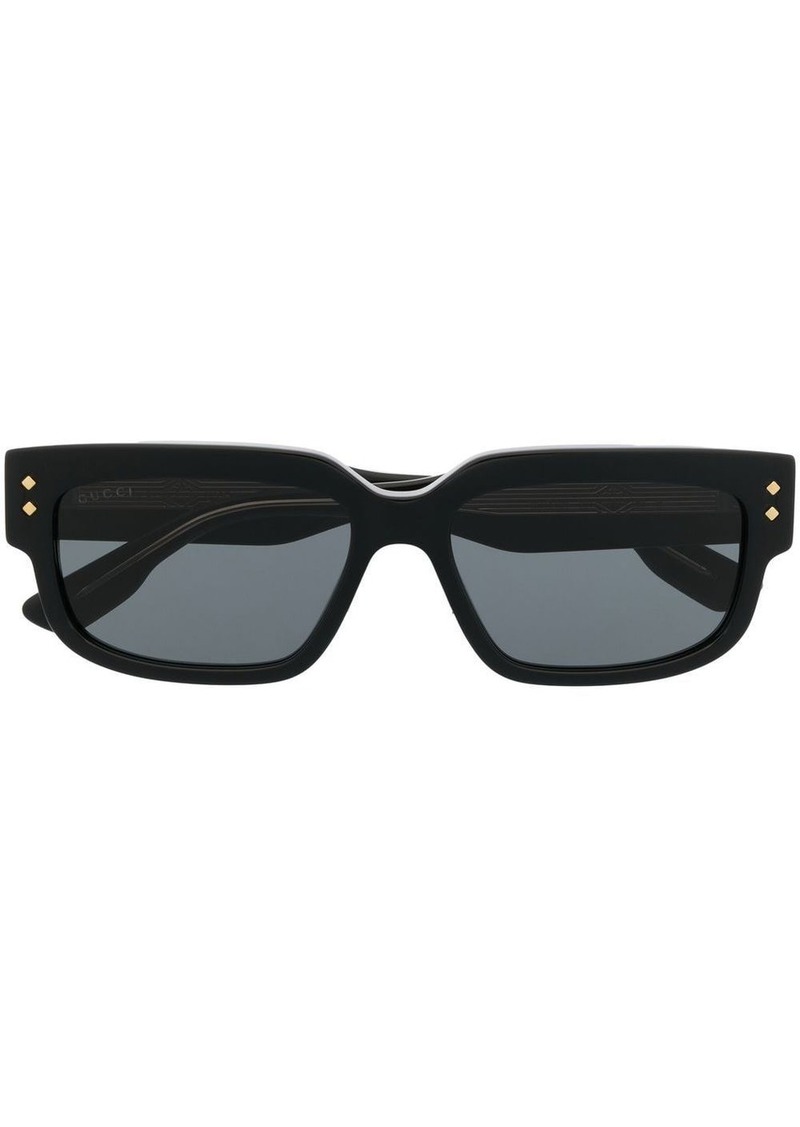 Gucci rectangle-frame tinted sunglasses