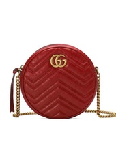 Gucci GG Marmont mini leather round shoulder bag