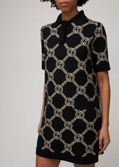 Gucci Reversible Wool Blend Jacquard Dress