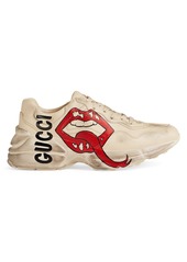 Rhyton Gucci Mouth Leather Sneakers