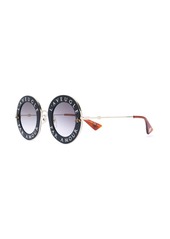 Gucci Round-frame metal sunglasses