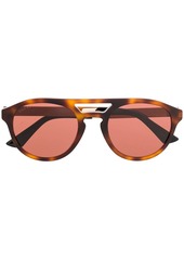 Gucci round-frame tortoiseshell-effect sunglasses