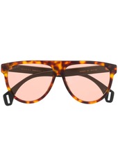 Gucci tortoiseshell oversized sunglasses