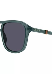 Gucci Running Web GG1494S 57MM Navigator Sunglasses