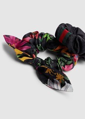 Gucci Set Of 2 Silk Gg Scrunchies