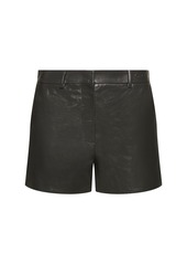 Gucci Shiny Leather Shorts