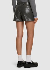 Gucci Shiny Leather Shorts