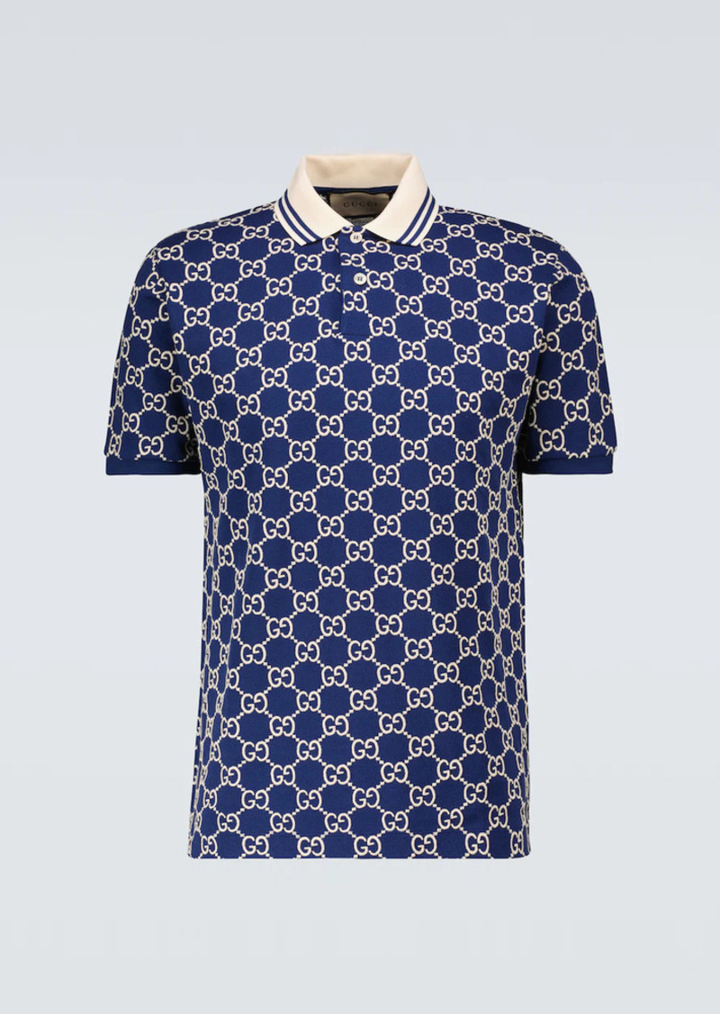 Gucci Short-sleeved monogrammed polo