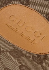 Gucci Sideline Logo Canvas Slide Sandals