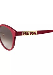 Gucci Sign 56MM Round Sunglasses