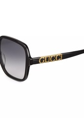 Gucci Sign 58MM Square Acetate Sunglasses