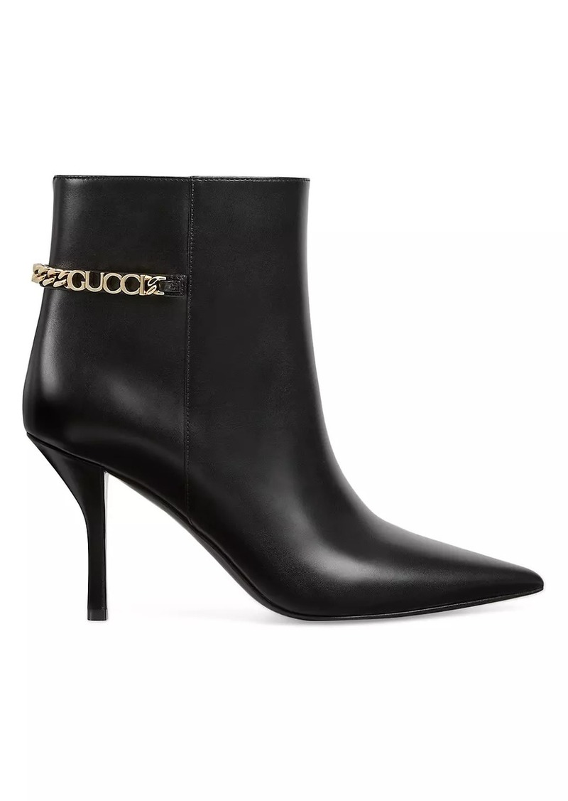 Gucci Signoria Leather Boots