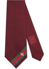 Gucci Silk tie with bee Web