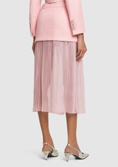 Gucci Silk Tweed Layered Skirt