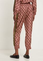 Gucci Silk Twill Logo Pants