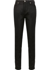 Gucci slim leather trousers