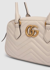 Gucci Small Gg Marmont Leather Top Handle Bag