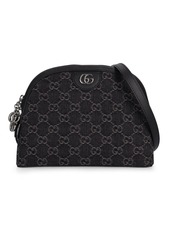 Gucci Small Ophidia Gg Denim Shoulder Bag