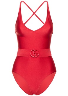 Gucci Sparkling Stretch Jersey Swimsuit