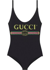 Gucci logo print swimsuit